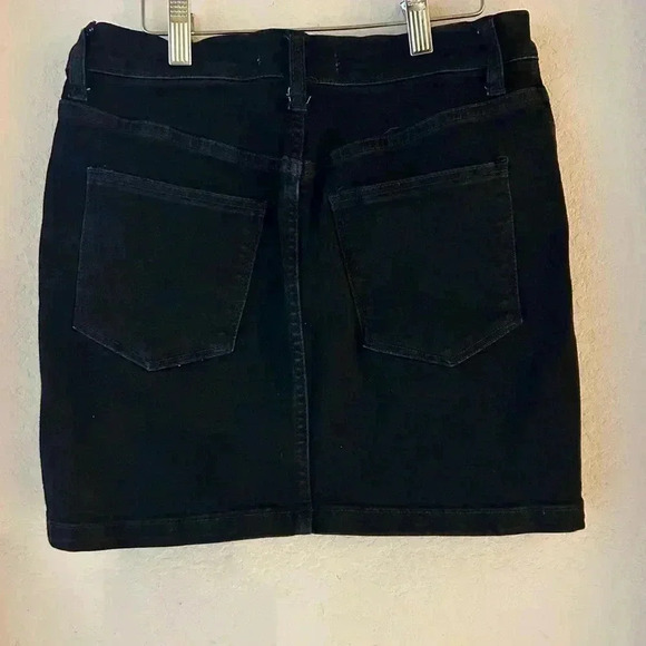 Free People We The Free Black Denim Skirt - Picture 3 of 6